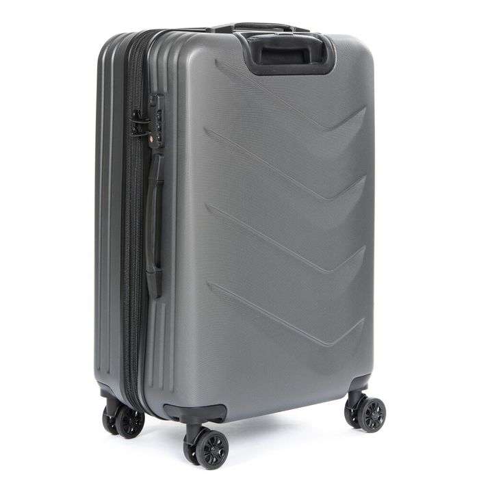Комплект валіз 2/1 ABS-пластик PODIUM 8340 grey змійка 32085 купити недорого в Ти Купи