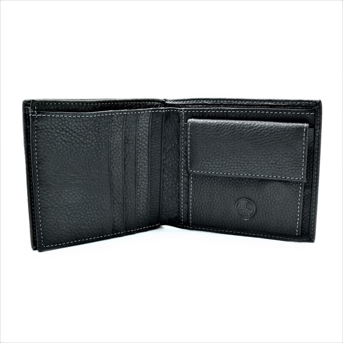 Чоловічий шкіряний гаманець Weatro 11,5 х 10 х 3,5 см Чорний wtro-nw-168-65-08 купити недорого в Ти Купи