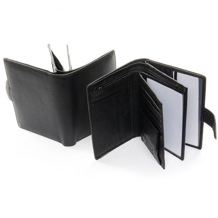 Шкіряний чоловічий гаманець BRETTON 208-3104-5 black купити недорого в Ти Купи