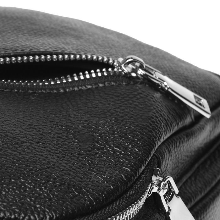 Мужской кожаный рюкзак Borsa Leather k16603-black купить недорого в Ты Купи