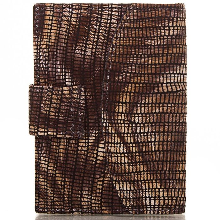 Женская коричневая визитница Canpellini из лакированной кожи купить недорого в Ты Купи