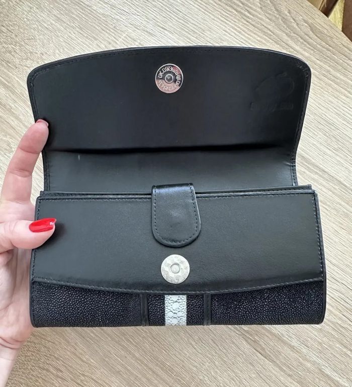 Гаманець з натуральної шкіри морського схилу Ekzotic Leather stw8 купити недорого в Ти Купи