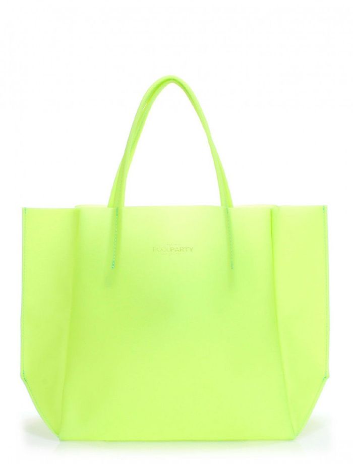 Вместительная летняя сумка Poolparty зеленая купить недорого в Ты Купи