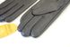 Женские кожаные перчатки Shust Gloves чёрные 369s1 S