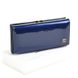Кожаный лакированный кошелек Bretton W1 dark-blue