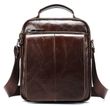 Чоловіча шкіряна сумка через плече Vintage 14846 Коричневий
