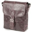 Чоловіча шкіряна сіро-коричнева сумка SHVIGEL 00855