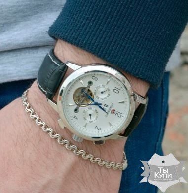 Чоловічий наручний годинник Forsining Parus (1020) купити недорого в Ти Купи