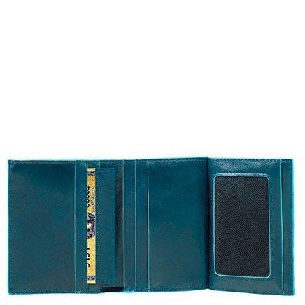 Шкіряне чоловіче портмоне Piquadro Blue Square (PU3244B2_BLAV) купити недорого в Ти Купи