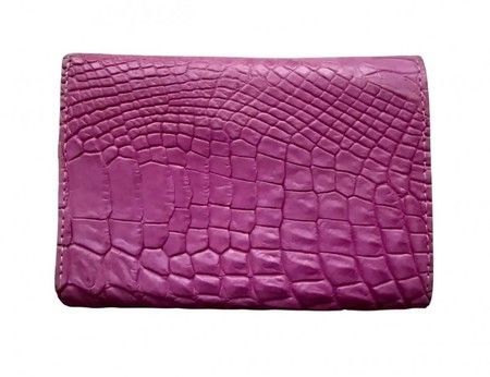 Кошелек из натуральной кожи крокодила Ekzotic Leather cw106_5 купить недорого в Ты Купи