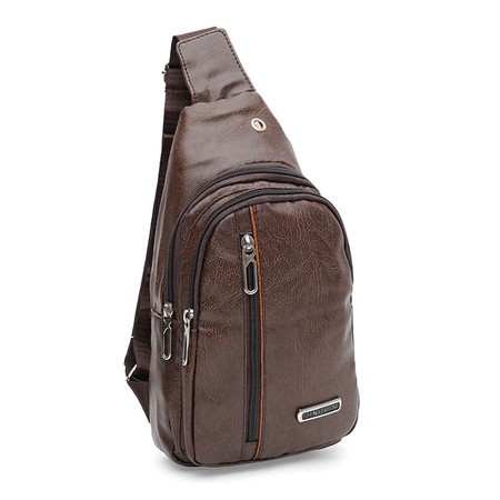 Мужской рюкзак через плечо Monsen C1925br-brown купить недорого в Ты Купи
