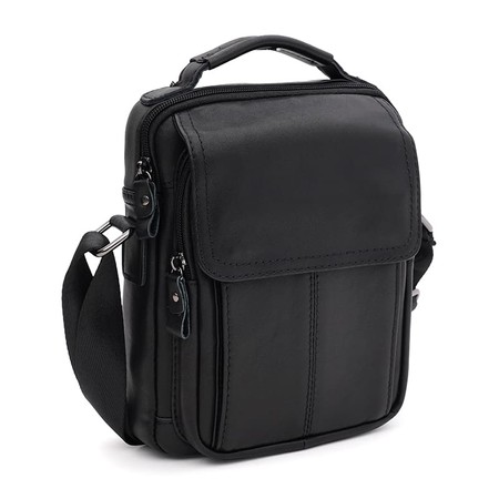 Мужская кожаная сумка Keizer K1337bl-black купить недорого в Ты Купи