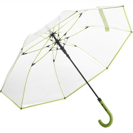 Зонт-трость Fare 7112 с прозрачным куполом Лайм (1110) купить недорого в Ты Купи