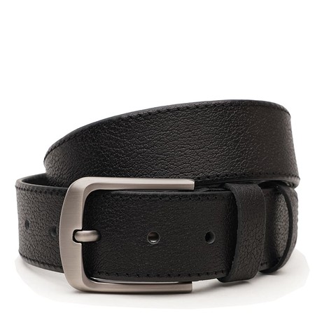 Мужской кожаный ремень Borsa Leather V1125DPL05-black купить недорого в Ты Купи