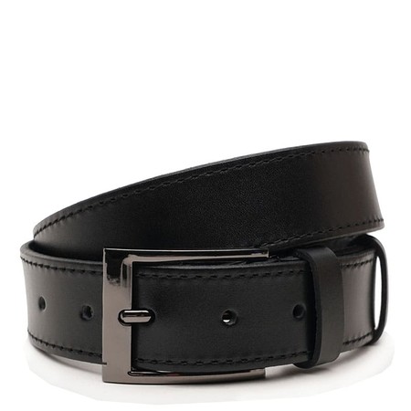Мужской кожаный ремень Borsa Leather V1125FX09-black купить недорого в Ты Купи
