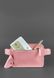 Женская кожаная поясная сумка BlankNote Dropbag Mini розовая BN-BAG-6-PINK-PEACH