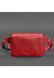 Кожаная поясная сумка Dropbag Mini красная BN-BAG-6-RED