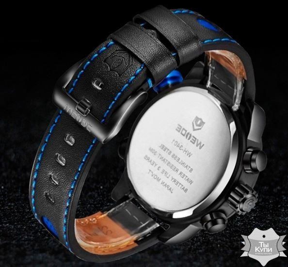 Мужские спортивные часы Weide Premium Blue (1295) купить недорого в Ты Купи