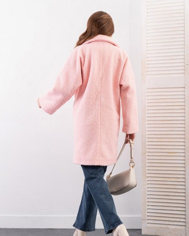 Пальто ISSA PLUS 14270 L рожевий купити недорого в Ти Купи