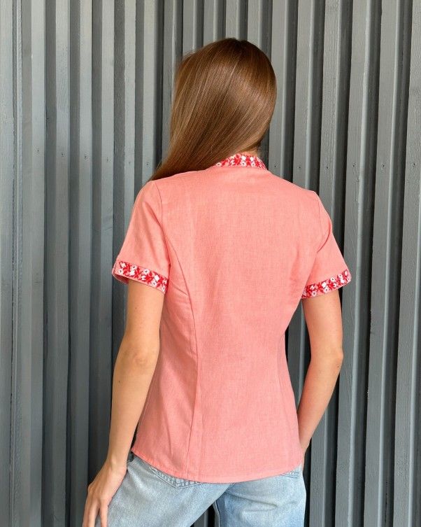 Рубашки ISSA PLUS WN20-527 S розовый купить недорого в Ты Купи