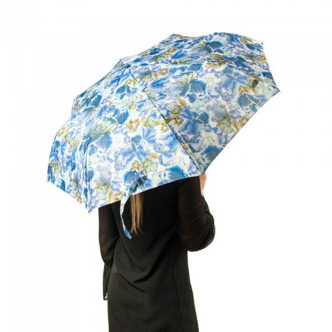 Жіноча механічна парасолька Fulton Minilite-2 L354 - Blue Tulip (Блакитний тюльпан) купити недорого в Ти Купи