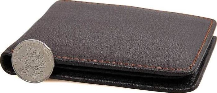 Чоловічий шкіряний гаманець Vintage 14507 Темно-коричневий купити недорого в Ти Купи