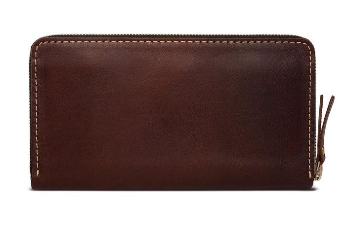 Гаманець без ремінця - Шкіряний гаманець-клатч ручної роботи Gato Negro Discovery Brown купити недорого в Ти Купи