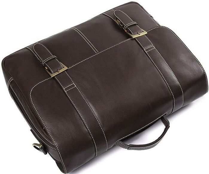 Мужской кожаный портфель Vintage 14617 Темно-коричневый купить недорого в Ты Купи