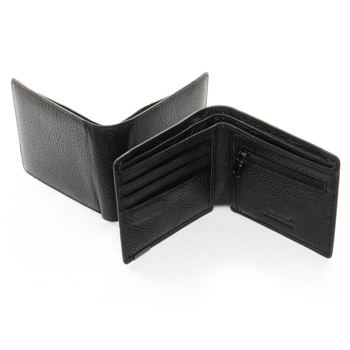 Шкіряний чоловічий гаманець BRETTON 208-0617 black купити недорого в Ти Купи