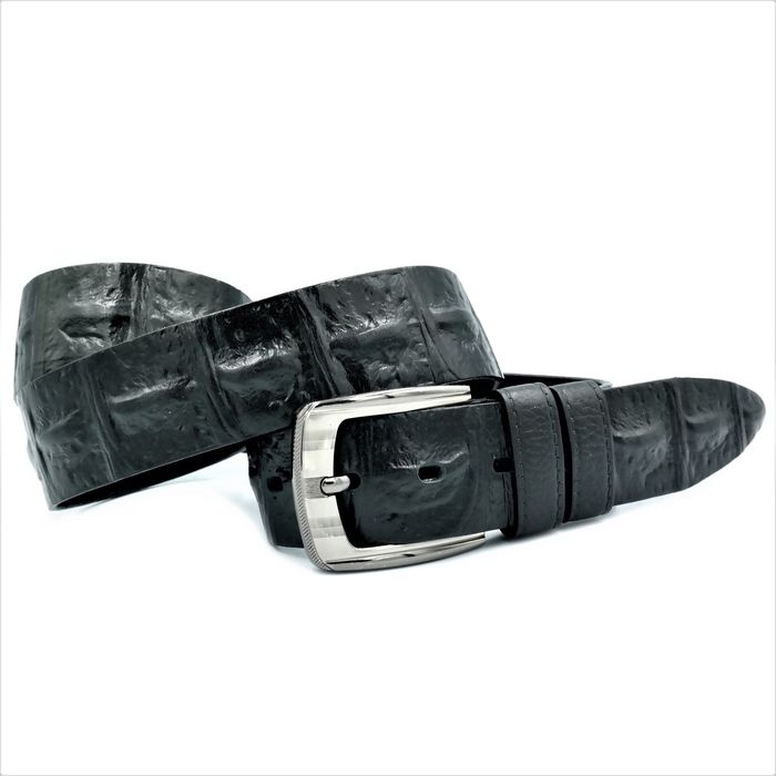 Ремень мужской кожаный Weatro Чёрный 0360m-4kozh купить недорого в Ты Купи