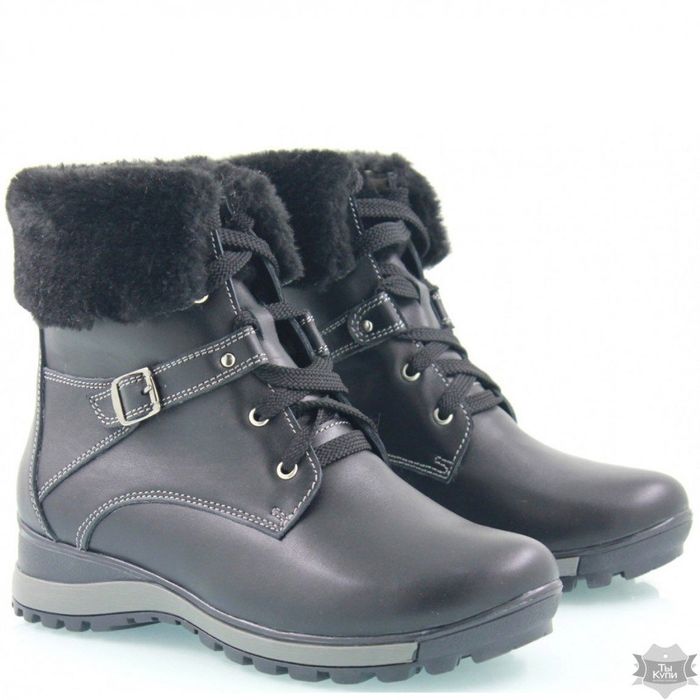 Женские зимние кожаные ботинки Villomi Murena-02 купить недорого в Ты Купи