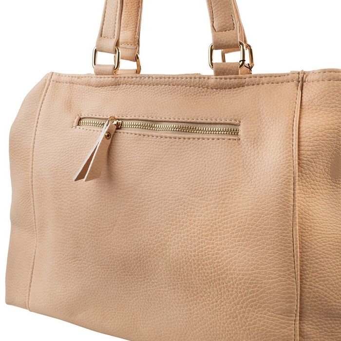 Жіноча сумка зі шкірозамінника LASKARA lk-20287-beige купити недорого в Ти Купи