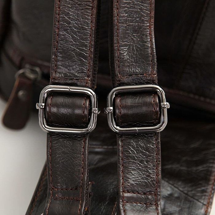 Ділова шкіряна сумка-трансформер Vintage 14106 Темно-коричневий купити недорого в Ти Купи