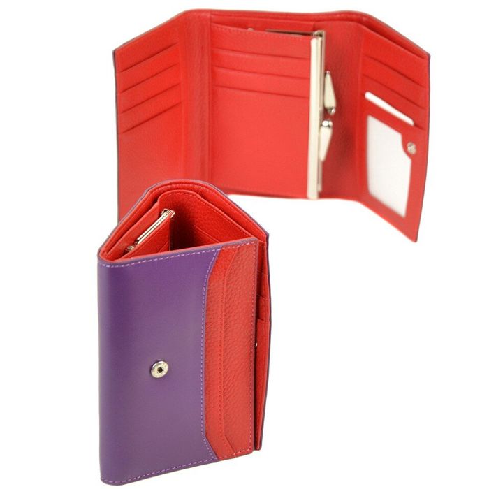 Кожаный кошелек Color Bretton W5458 purple купить недорого в Ты Купи