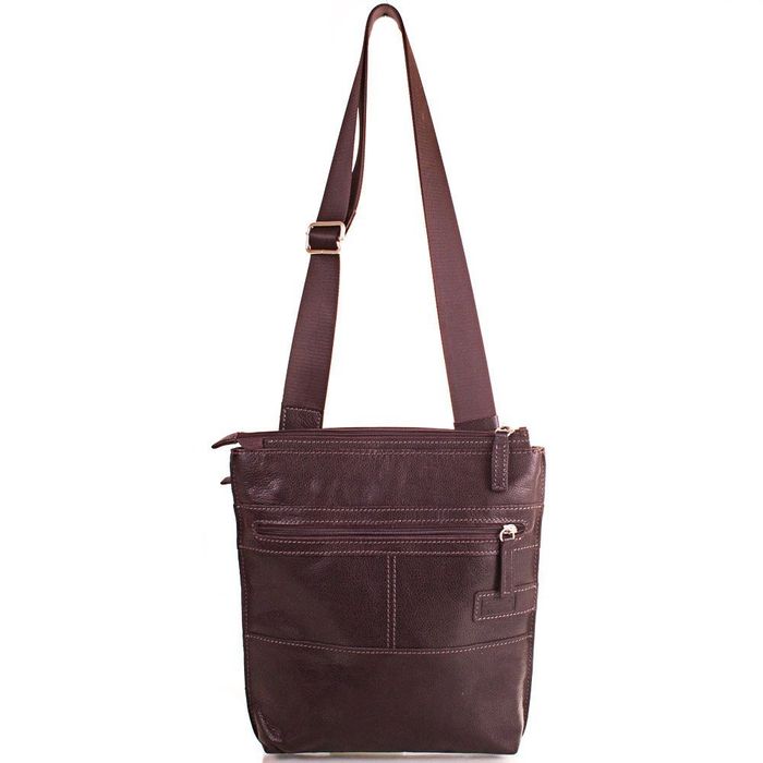 Кожаная коричневая мужская сумка-планшет ETERNO купить недорого в Ты Купи