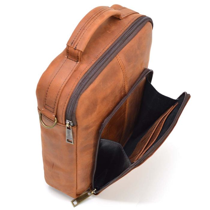 Мужская кожаная сумка через плечо TARWA RB-6016-3md купить недорого в Ты Купи