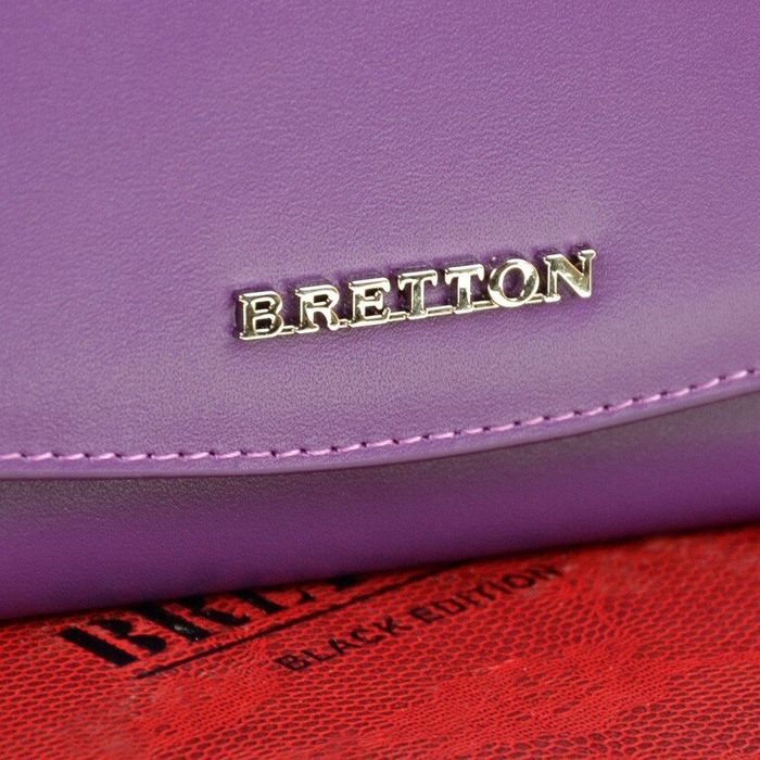 Шкіряний гаманець Color Bretton W5458 purple купити недорого в Ти Купи