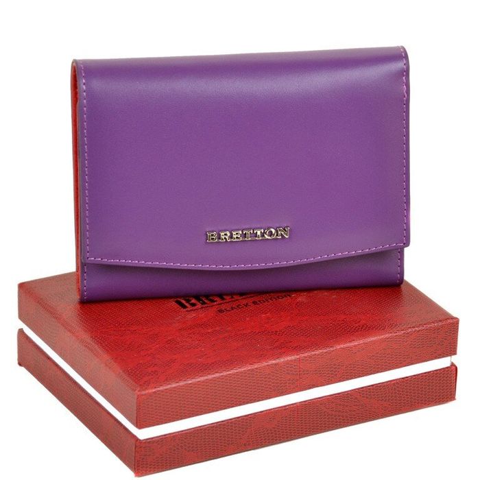 Шкіряний гаманець Color Bretton W5458 purple купити недорого в Ти Купи