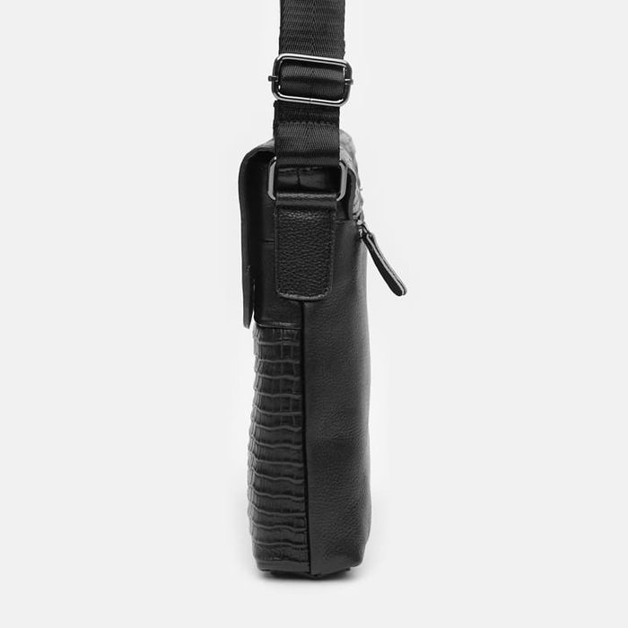 Чоловіча шкіряна сумка Keizer K18159bl-black купити недорого в Ти Купи