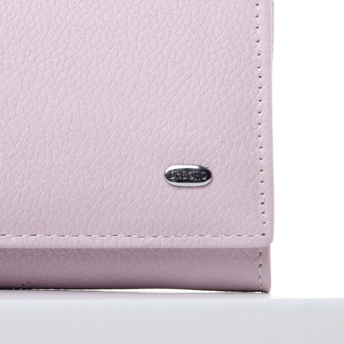 Шкіряний жіночий гаманець класичний доктор Бонд W501 рожевий купити недорого в Ти Купи