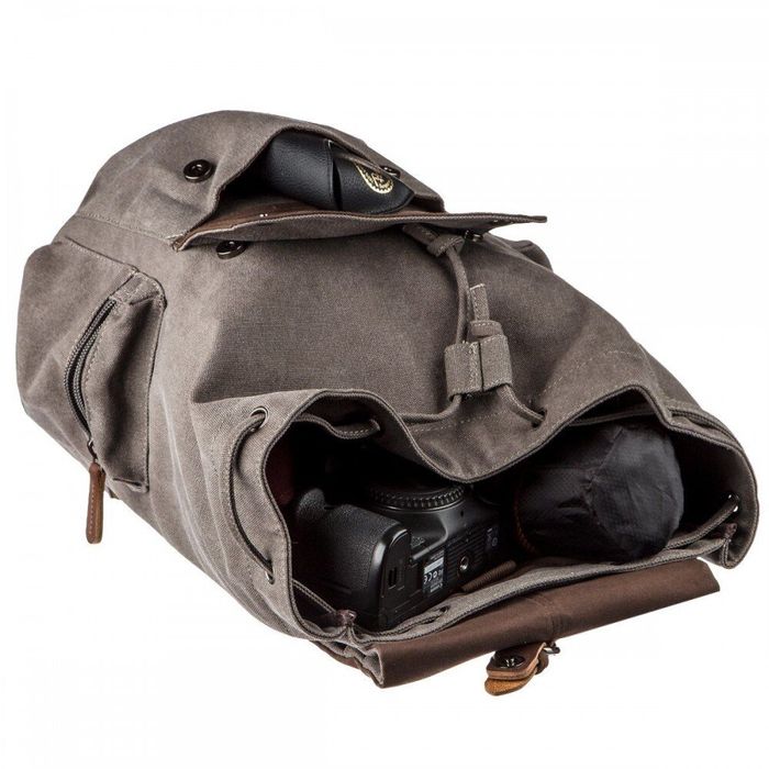 Текстильный серый рюкзак Vintage 20133 купить недорого в Ты Купи
