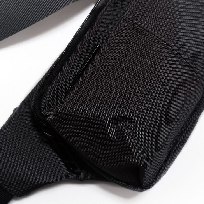 Чоловіча сумка на пояс Lanpad 35008 black купити недорого в Ти Купи