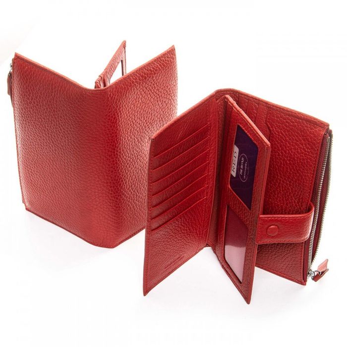 Жіночий гаманець зі шкіри Classic DR. BOND WMB-1 red купити недорого в Ти Купи