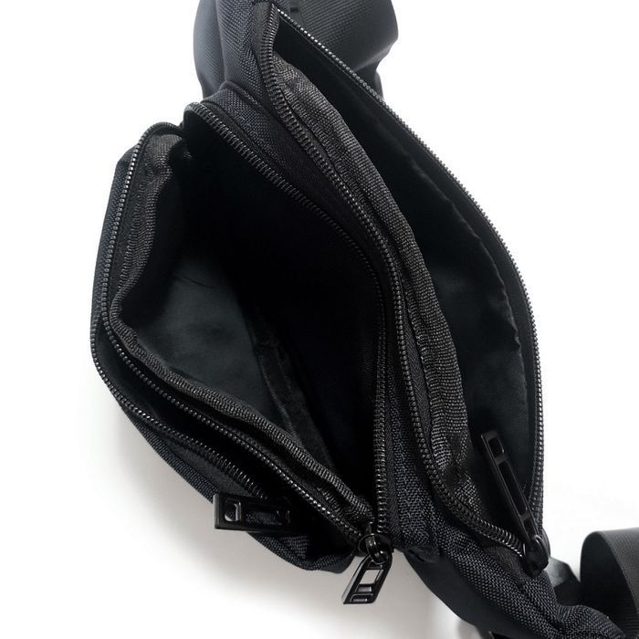 Чоловіча сумка на пояс Lanpad 35008 black купити недорого в Ти Купи