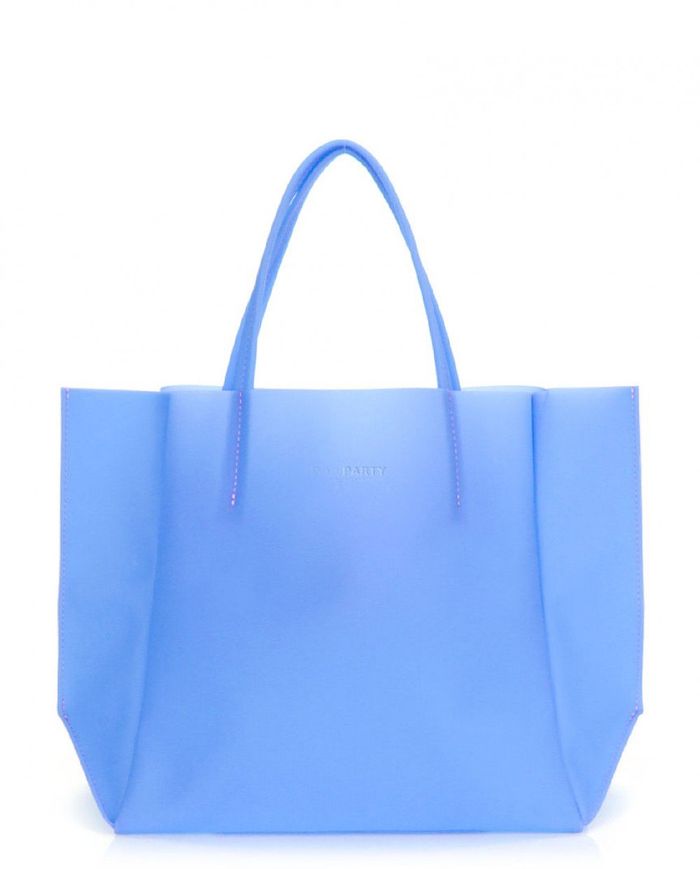 Вместительная летняя сумка Poolparty голубая купить недорого в Ты Купи