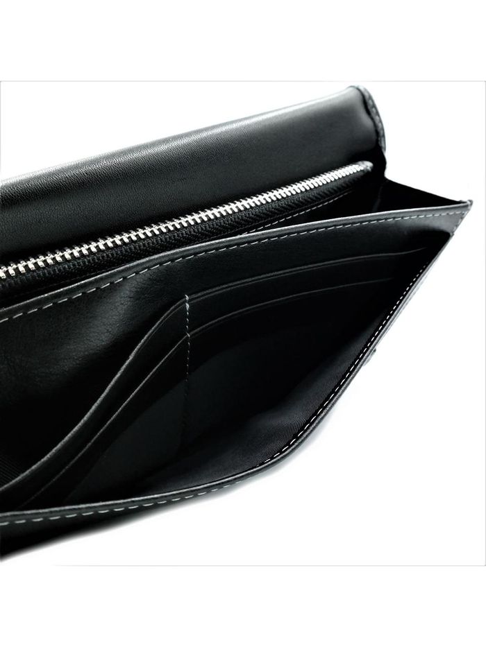 Мужской кожаный клатч-кошелек Weatro 19 х 10,5 х 2,5 см Черный wtro-165-5-40 купить недорого в Ты Купи