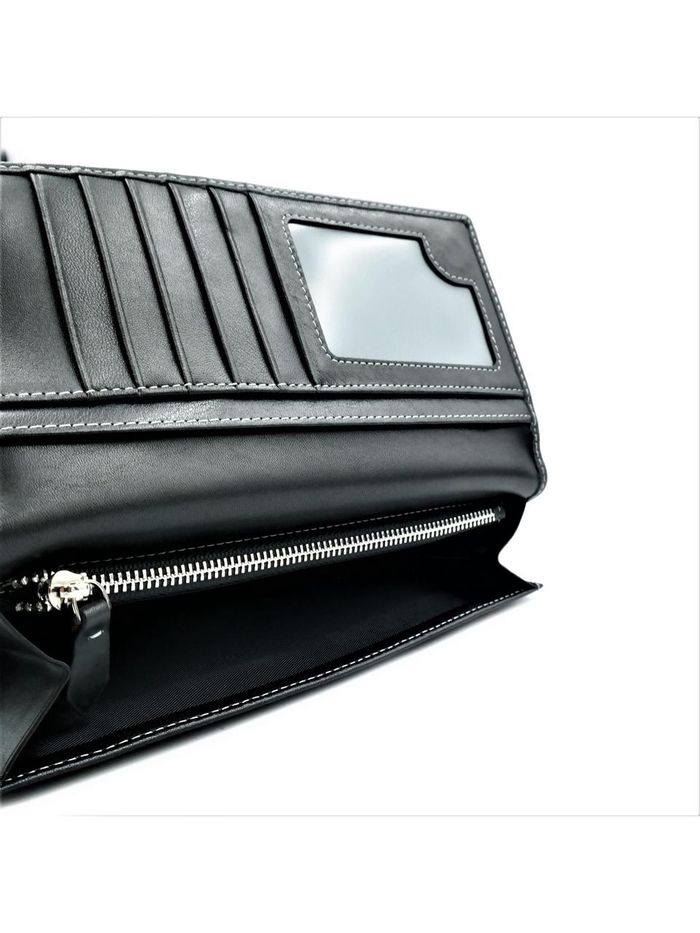 Мужской кожаный клатч-кошелек Weatro 19 х 10,5 х 2,5 см Черный wtro-165-5-40 купить недорого в Ты Купи