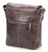 Чоловіча шкіряна сіро-коричнева сумка SHVIGEL 00855, Коричневий