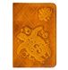 Жіноча шкіряна обкладинка для паспорта ручної роботи Gato Negro Turtle-X помаранчева