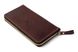 Гаманець без ремінця - Шкіряний гаманець-клатч ручної роботи Gato Negro Discovery Brown